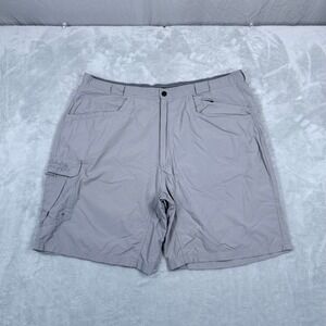 Cabela's Guidewear Cargo Shorts Mens 2XL Gray Nylon Fishing Outdoor Utility 9"